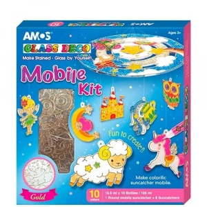 Cam Boya Seti, 10 Renk, 8 ml, Yaratıcı Sanatlar İçin