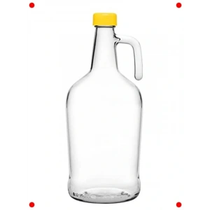 Cam Galon Şişe 3 Litre – Plastik Kapaklı (Çeşitli Renkler)