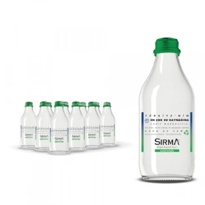 Cam şişe, 330 ml kapasiteli, çevre dostu tasarım