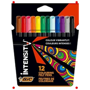 Canlı Renkler Keçeli Boya Kalemi Seti (12 Renk)