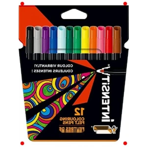 Canlı Renkler Keçeli Boya Kalemi Seti (12 Renk)