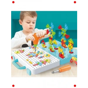 Çantalı Pilli Eğitici Matkap Seti 340 Parça