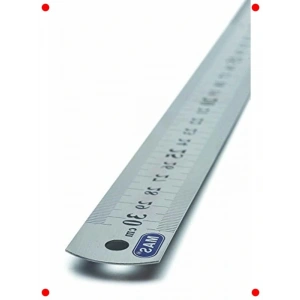 Çelik Masa Cetveli, 30 cm, Ofis ve Okul İçin