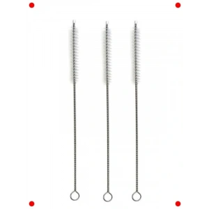 Çelik Pipet Tezleme Fırçası 3lü Set