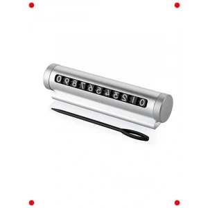 Çermeli  Araç İçi Park Numaratörü Gümüş