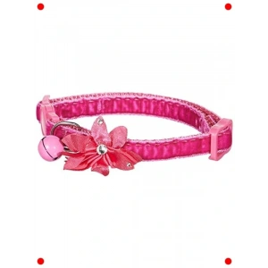 Çiçekli Pembe Kedi Boyun Tasması