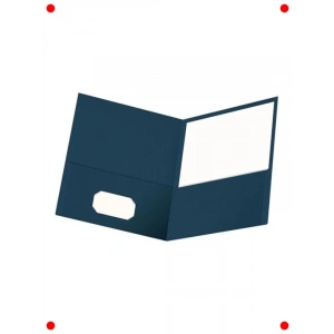 Çift Cepli Mektup Boyutu Dosya - 25 Adet Koyu Mavi