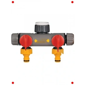 Çift Çıkışlı Vanalı Musluk Bağlantı Aparatı
