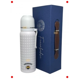 Çift Katlı Paslanmaz Çelik Termos 650ml - Beyaz