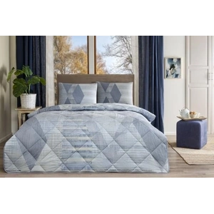 Çift Kişilik Mavi Ranforce Yorgan Seti, Yumuşak Doku