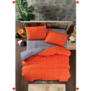 Çift Kişilik Oranj Nevresim Takımı 4 Parça