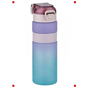 Çift Renk 800ml Kaydırmaz Motivasyon Su Matarası