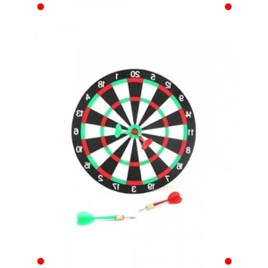 Çift Taraflı 30cm Dart Tahtası Seti ve 4 Ok