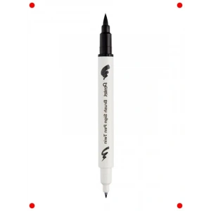 Çift Taraflı Fırça Uçlu Kalem, Siyah