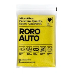 Çift Taraflı Krofiber Araç Kurulama Bezi 50x70 Sarı