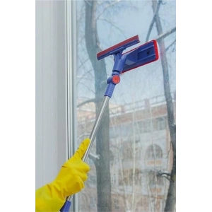 Çift Taraflı Pratik Cam Silme Mop Aparatı, Krofiber Bezli