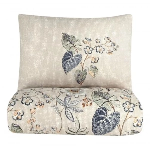 Çift Taraflı Yumuşak Pamuklu Çiçekli Nevresim Takımı, 4 Parça