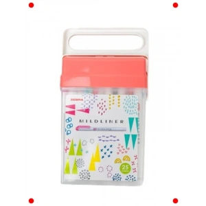 Çift Uçlu 25 Renk Fosforlu Kalem Seti Kutulu