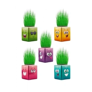 Çim Adam Çimoji 32li Renkli Küp Seti, Eğlenceli Oyun