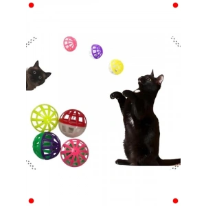 Çıngıraklı Kedi Köpek Oyun Topu 2 Adet