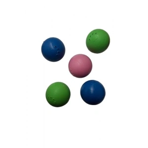 Çıngıraklı Oyun Topu, Renkli Plastik, 44mm, 5 ADET