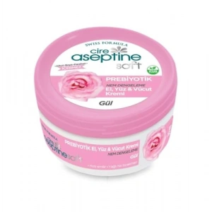 CİRE ASEPTİNE Soft Prebiyotik Gül El, Yüz ve Vücut Kre 30 ml