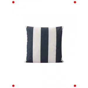 Çizgili Lacivert Dekoratif Yastık 50x50 cm