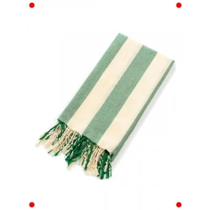 Çizgili Peştemal Banyo ve Plaj Havlusu - Yeşil