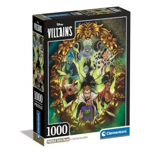 CLEMENTONI 1000 el. Compact Disney Villains [PUZZLE]