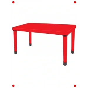 Çocuk Aktivite Masası Kırmızı (60x120 cm)