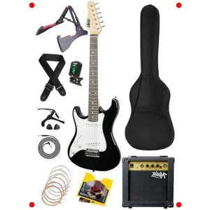 Çocuk Elektro Gitar Seti (8-12 Yaş) - 3/4 Boy, Amfili