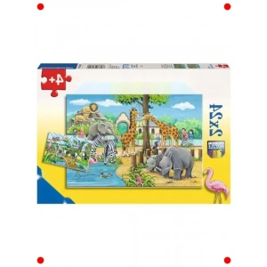Çocuk Hvanat Bahçesi Puzzle Seti (2x24 Parça)