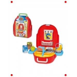 Çocuk Market Seti ve Kral Şakir Temalı Sırt Çantası