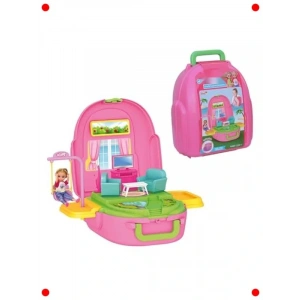 Çocuk Oturma Odası Temalı Sırt Çantası Oyun Seti