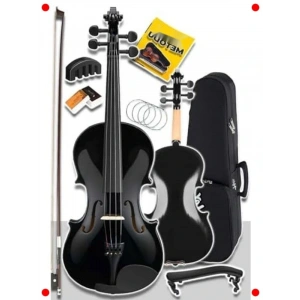 Çocuklar İçin 1/2 Siyah Keman Seti - Tam Aksesuarlı