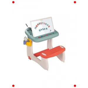 Çocuklar İçin Çift Taraflı Çalışma Masası ve Oturağı
