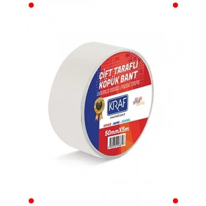 Çok Amaçlı Çift Taraflı Köpük Bant 50mm x 5m