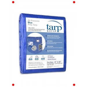 Çok Amaçlı Mavi Poli Branda 3.7 x 8.5 Metre