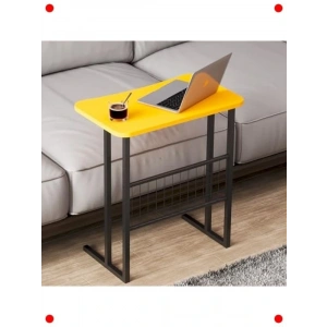 Çok Amaçlı Metal Ayaklı top Sehpası - Sarı