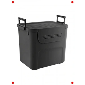 Çok Amaçlı Organizer Saklama Kutusu, 30 Litre Antrasit