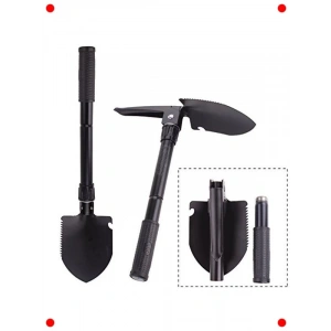 Çok Fonksiyonlu Katlanır Kamp Küreği - Pusulalı