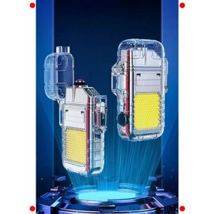 Çok Fonksiyonlu Şarjlı Kamp Feneri ve Çakmak