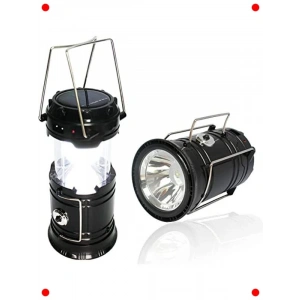 Çok Fonksiyonlu Solar Kamp Lambası (Siyah)