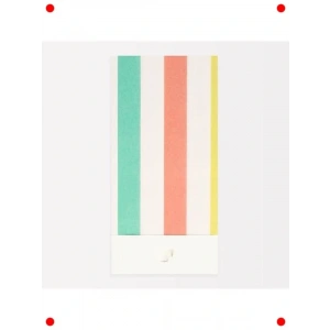 Çok Renkli Çizgili Parti Masa Örtüsü