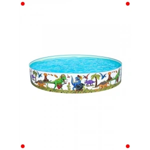 Çok Renkli Kare Çocuk Havuzu - 244x244x46 cm