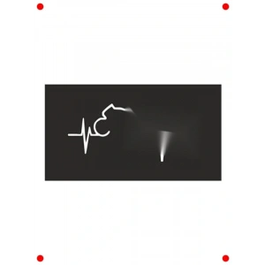 Çok Yüzeyli Dekoratif Sticker - 18x8 cm