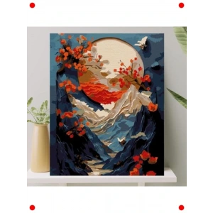 Dağ Manzaralı Sılarla ma Seti (40x50 cm)