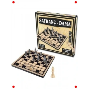 Dama ve Satranç Oyun Seti