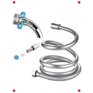 Dayanıklı Paslanmaz Duş Spirali - Ekstra Uzun PVC