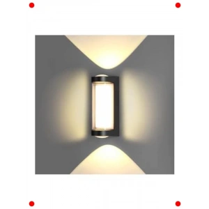 Dekoratif Su Geçirmez 9W Üç Yönlü LED Aplik